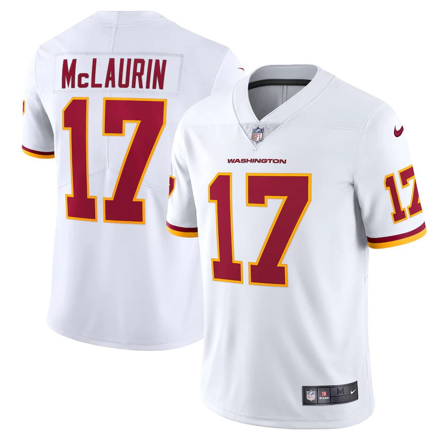 Men Washington Redskins 17 Terry McLaurin Nike White Vapor Limited NFL Jersey